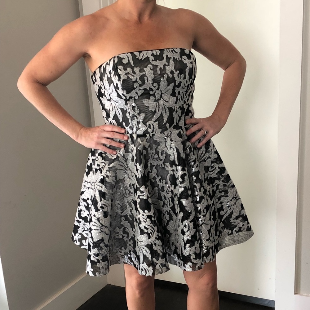 Bebe Fit and Flare Party Dress